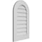 Ekena Millwork Round Top Surface Mount PVC Gable Vent: Non-Functional, w/ 3-1/2"W x 1"P Standard Frame, 18"W x 30"H GVPRT18X3001SN - alternate 3
